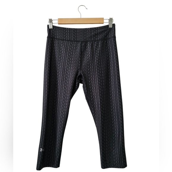 Under Armour Black and Gray Geometric Pants - Picture 1 of 6
